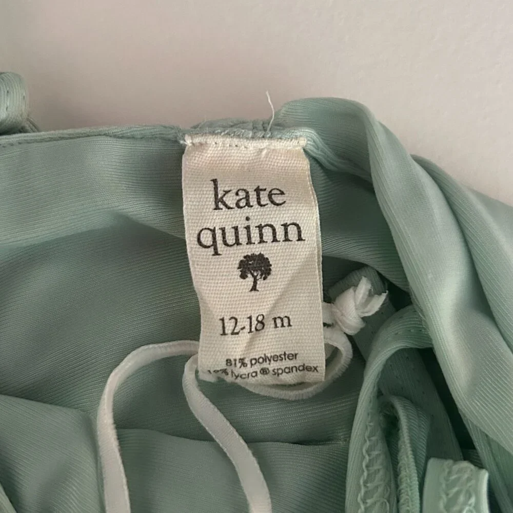 NWT Kate Quinn UPF 50+ Baby Swimsuit Blue One Piece 3-6M 6-9M 12-18M